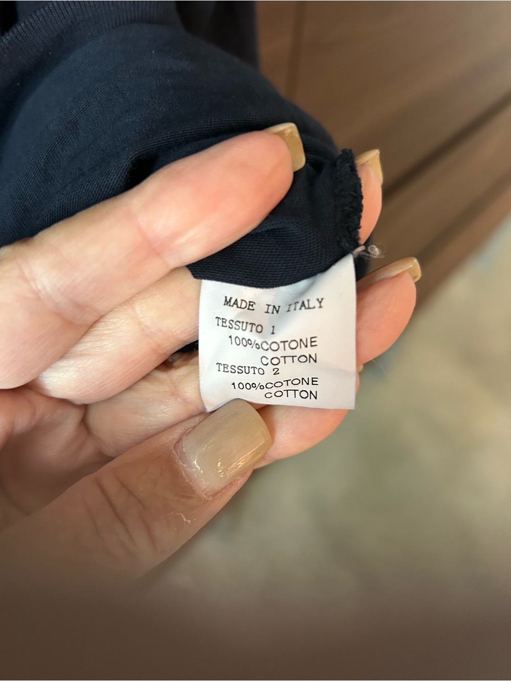 Amici by Baci relaxed Navy Pocket Tunic Dress - Picture 5 of 5